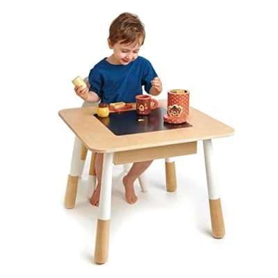Image of Tender Leaf Toys Forest Table With Storage Compartment Suitable for Children Ages 3+ Perfect Nursery Décor Homework and Creative Playtime