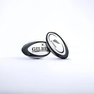 Image of Gilbert New Zealand Replica Rugby Ball Midi Size 2