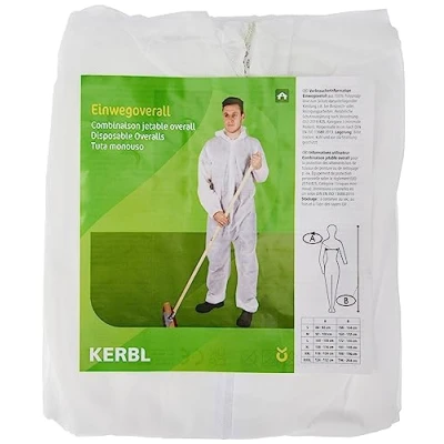Image of Disposable overall Basic, white, size XL