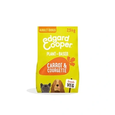 Image of Edgard Cooper Plant Based Dog Food for Adult Dogs Carrot and Courgette, 7kg Made w/ Deliciously Ella, Vegan Protein, Natural Ingredients, &amp; Non GMO, Better the Planet