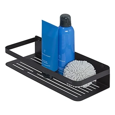 Image of Tiger Caddy Shower Basket Large, Stainless Steel, Black, 32 x 70 13.6 cm
