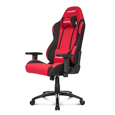 Image of AKRacing Core Series EX Gaming Chair with 5/10 Years Manufacturer Warranty Red/Black Fabric