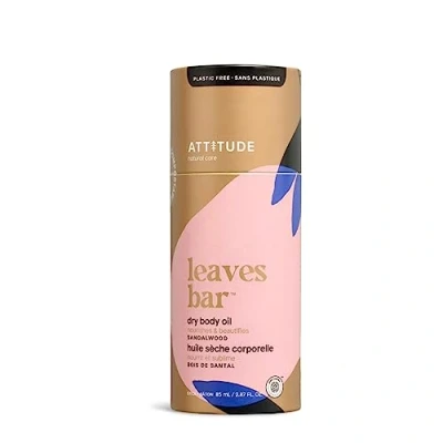 Image of ATTITUDE Dry Body Oil, EWG Verified, Vegan and Plastic free Care, Sandalwood, 85 mL