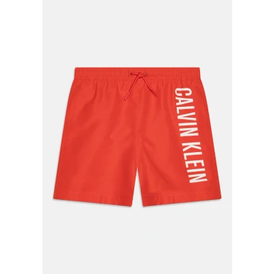 Image of Calvin Klein Swimwear Medium Drawstring Swimming shorts for kids, Size: 8 10y, Flaming chili