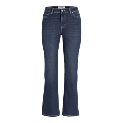 Image of JJXX Women&#039;s Jxnice Sl Straight ANK Mw C8117 DNM Noos Jeans, Dark Denim Blue, 26W x 30L