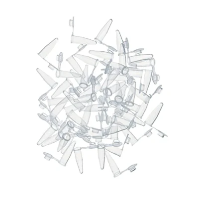 Image of MUHWA 1000pcs PCR Tube with Flat Cap, 0.2 ml Microcentrifuge Tube, Reaction (0.2ml)