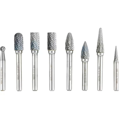 Image of York 8 Pce Double Cut Burr Set 6 6MM Shank