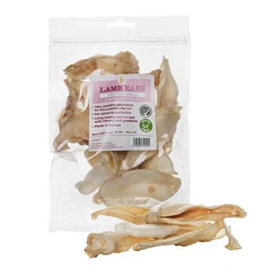 Image of JR Pet Products 1kg 100% Natural Lamb Ears Dog Chew