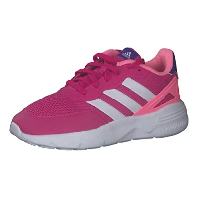 Image of adidas Boy&#039;s Nebzed Sneaker, Lucid Fuchsia Ftwr White White, 4 UK