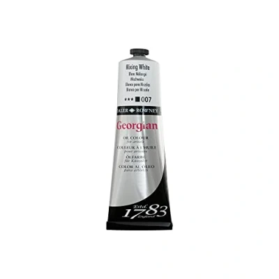 Image of Daler Rowney Georgian Oil Paint, Aluminium Tube, 7.61oz 225 ml, Mixing White