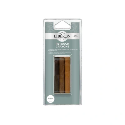Image of Liberon Retouch Crayons Walnut (Pack of 3)