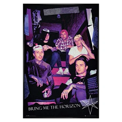 Image of Bring Me The Horizon Gloss Black Framed Red Eye Maxi Poster