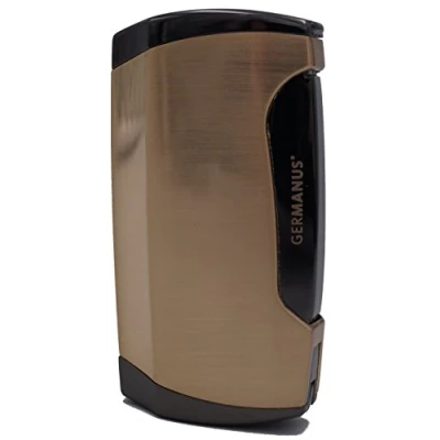 Image of GERMANUS Jetflame Torch Cigar Lighter with 2 Flames in Gold
