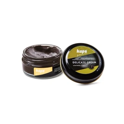 Image of Shoe Care Cream, Intensive Leather and Nourishing, Kaps Delicate, 50ml 1.70 fl.oz., 139 Middle Brown