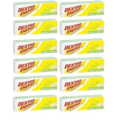 Image of SIX PACKS of Dextro Energy Glucose Tablets Lemon 47g