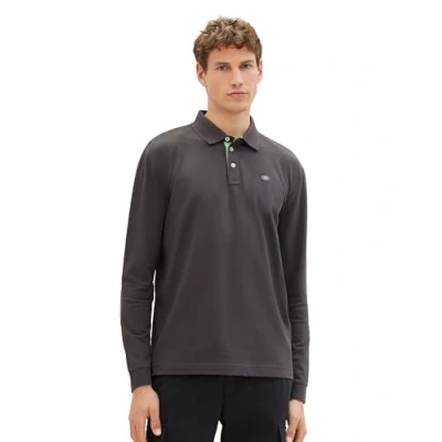 Image of TOM TAILOR Men&#039;s 1041086 Polo Shirt, 10899 Tarmac Grey, 3XL