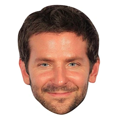Image of FoxyPrinting BRADLEY COOPER JB Actor Movie Tv Celebrity Cardboard Party Face Mask Fancy Dress