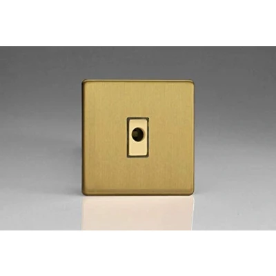 Image of Varilight 16A Flex Outlet Plate Brushed Brass XDBFODS