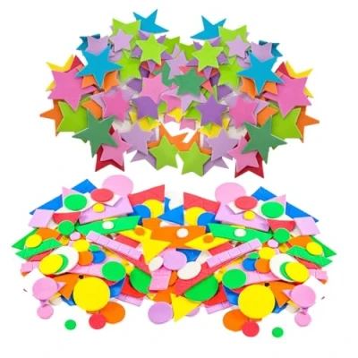 Image of 570pcs Foam Stickers, Letter Stickers Self Adhesive Letters Sticker Kids Star Shapes for Crafts Making Children Scrapbooking Card DIY Party Decorations
