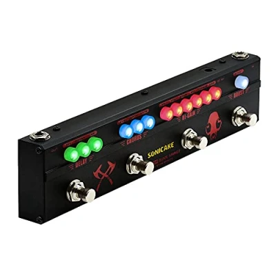 Image of SONICAKE Distortion Guitar Pedal Multi Effects Heavy Metal HiGain Boost Chorus Delay Black Hammer