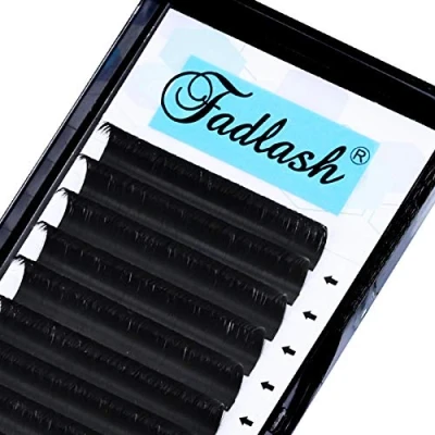 Image of Easy Fan Russian Lashes 0.07 d Curl 15mm Sing Tray Withstand 90℃ Volume 3D 5D 6D 20D Self Fanning Lashes(0.07 15)
