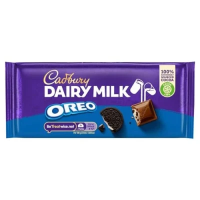 Image of Cadbury Dairy Milk OREO Chocolate Bar, Creamy &amp; Crunchy OREO, 120g