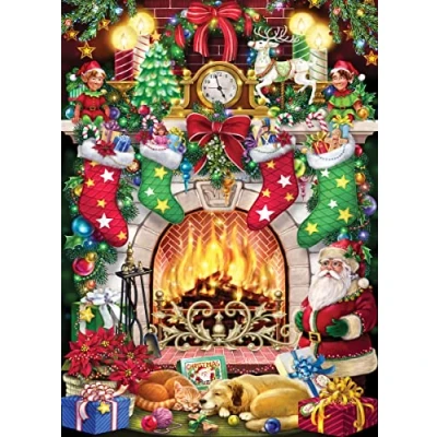 Image of Vermont Christmas Company Fireplace Jigsaw Puzzle 1000 Piece