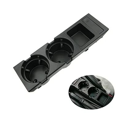Image of KASturboo E46 Cup Holder Black Plastic CUP_HOLDER for BMW 3 SERIES [1998 2007]
