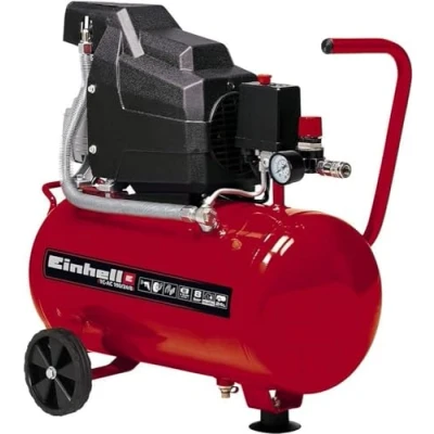 Image of Einhell 24L Oil Lubricated Air Compressor 8 Bar, 116 PSI, 240V, 1500W Long Life Motor, Pressure Reducer, Safety Valve TC AC 190/24/8 Compressed Pump For Workshops, 3 Year Warranty