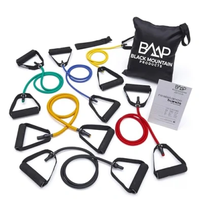 Image of Black Mountain Products Unisex New Strong Man Resistance Band (Black)