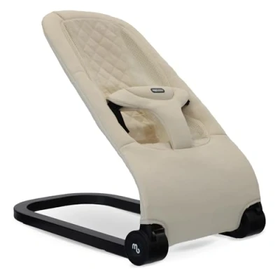 Image of My Babiie Reclining Baby Bouncer Newborn Ergonomic Chair, from Birth to 9 Months (9kg) Oatmeal
