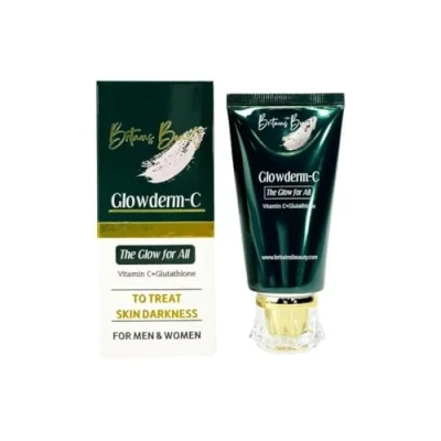 Image of Britains Beauty Glowderm C Advanced Vitamin Anti Aging &amp; Glutathione Cream for Radiant Skin Unisex Formula, Reduces Dark Spots Enhances Glow, 50gm