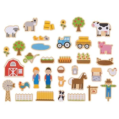 Image of Bigjigs Toys Wooden Farm Magnets 35