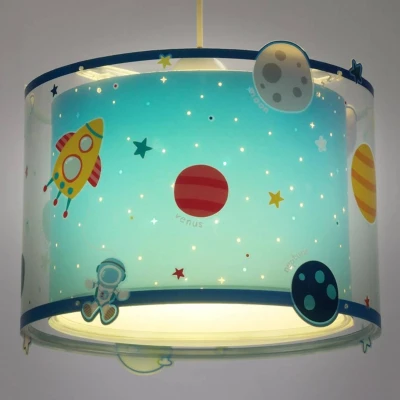 Image of Dalber Children&#039;s lamp Pendant Light 3 Lights Planets Room