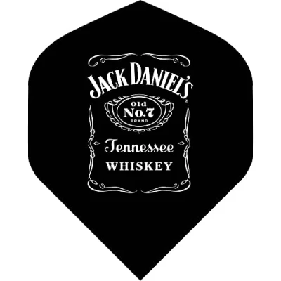 Image of Jack Daniel&#039;s Officially Licensed Branded Dart Flights Standard No2 Bottle Logo (F3163) 3 Sets of