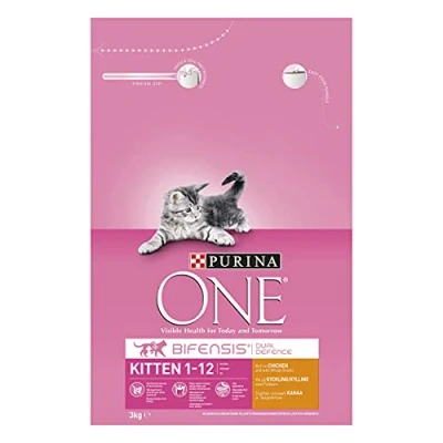 Image of Purina ONE Kitten Cat Food Chicken &amp; Wholegrain, Transparent, Chicken, 2.8kg