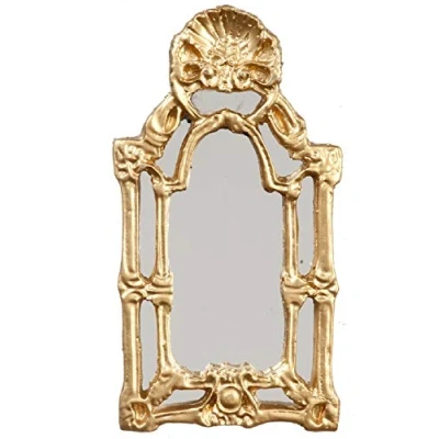 Image of Melody Jane Dolls House Miniature 1:12 Scale Accessory Victorian Baroque Wall Mirror