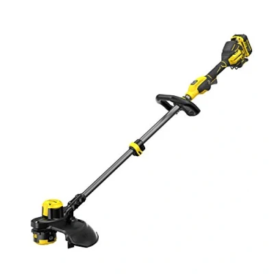 Image of STANLEY FATMAX V20 Cordless String Trimmer, Brushless Technology, 33cm Cutting Width,QUICKWIND Spool System with 2mm dual line, Variable Speed, Includes 1x 4.0Ah Lithium Ion Battery and Charger