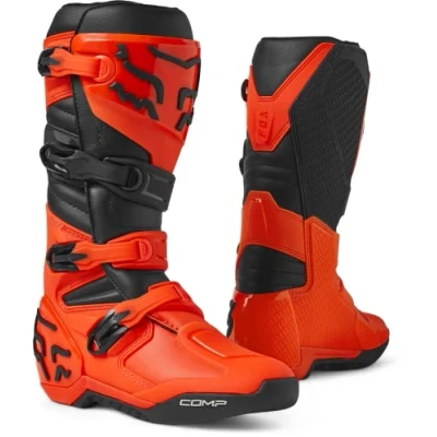 Image of Fox Racing Men&#039;s Comp Motocross Boots, Flo Orange, 14 UK