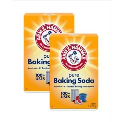 Image of Arm &amp; Hammer Pure Baking Soda 907g (32oz) 2 LB (Pack of 2) American Imported