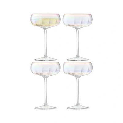 Image of LSA Pearl Champagne Saucer 300ml Set Of 4
