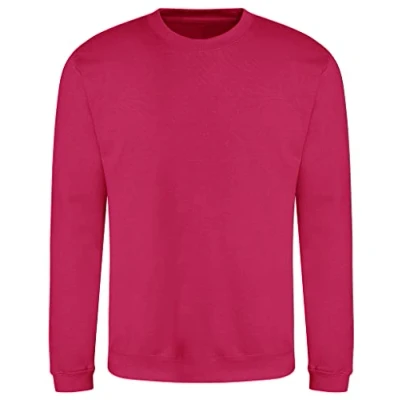 Image of AWDis Men&#039;s Sweat Sweatshirt, Pink (Hot Pink), Small
