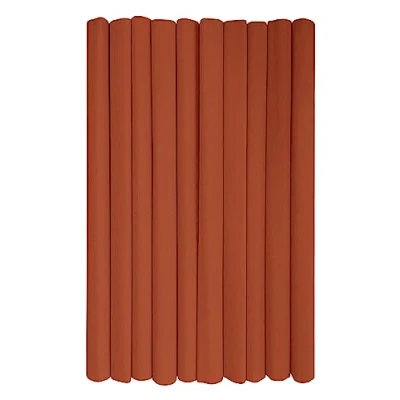 Image of Interdruk Crepe Paper Rolls for Kids, DIY and Decorations Pack of 10 Reels (50cm x 200cm, 28g/m2) 26 Light Brown