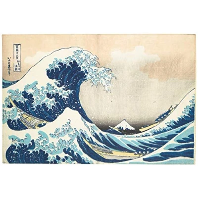 Image of VAKUUM DIY 5D Diamond Painting Kits Hokusai The Great Wave Off Kanagawa Japanese Art Print Gift Embroidery Mosaic Home Decoration Handmade Gifts30*40CM
