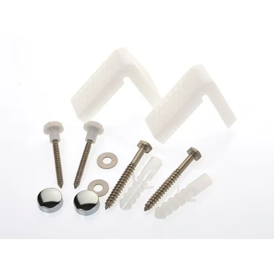 Image of Make Angled Toilet Pan Fixing Kit with Caps