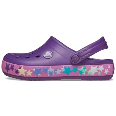 Image of Crocs Boy&#039;s Unisex Kids Crocband Clog T, Amethyst, 4 UK Child