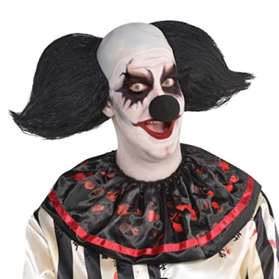 Image of amscan 845793 55 Adult Mens Wig Freak Show Clown