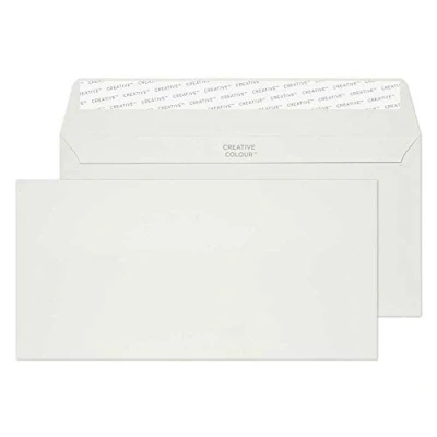Image of Blake Creative Colour DL+ 114 x 229 mm 120 gsm Peel &amp; Seal Wallet Envelopes (219) French Grey Pack of 500