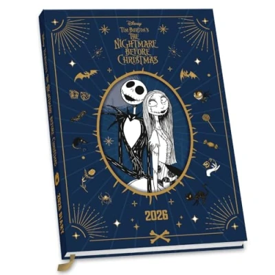Image of 2026 DIARY THE NIGHTMARE BEFORE CHRISTMAS WEEK TO VIEW HARDBACK A5 OFFICIAL PRODUCT