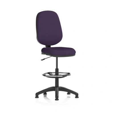 Image of Eclipse Plus I Lever Task Operator Chair Purple With Draughtsman Kit